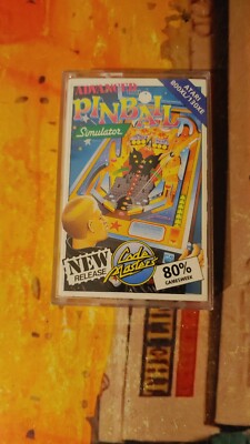 Pinball Simulator (Codemasters 87) Atari XL / XE (Tape Box Manual) working 8-bit