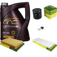 Mann Inspektionspaket 5 L Mannol Extreme 5W-40 FüR Opel Astra F CC 1.6I 1.4I