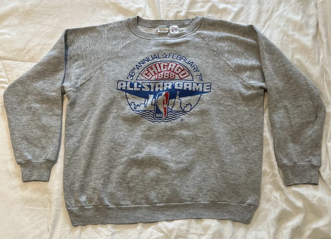 Vintage Michael Jordan NBA 1988 All-Star Game Chicago Men's XL (M) Sweatshirt