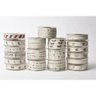 Ivory Printed 100% Cotton Canvas Gift Wrap Craft Décor Bow Scrapbook Ribbon