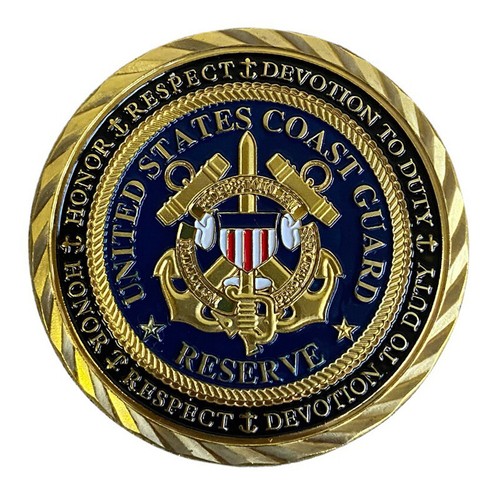 Medal Reserves Security Detachment Challenge Coin US Coast Guard Gift Collection - Picture 2 of 10