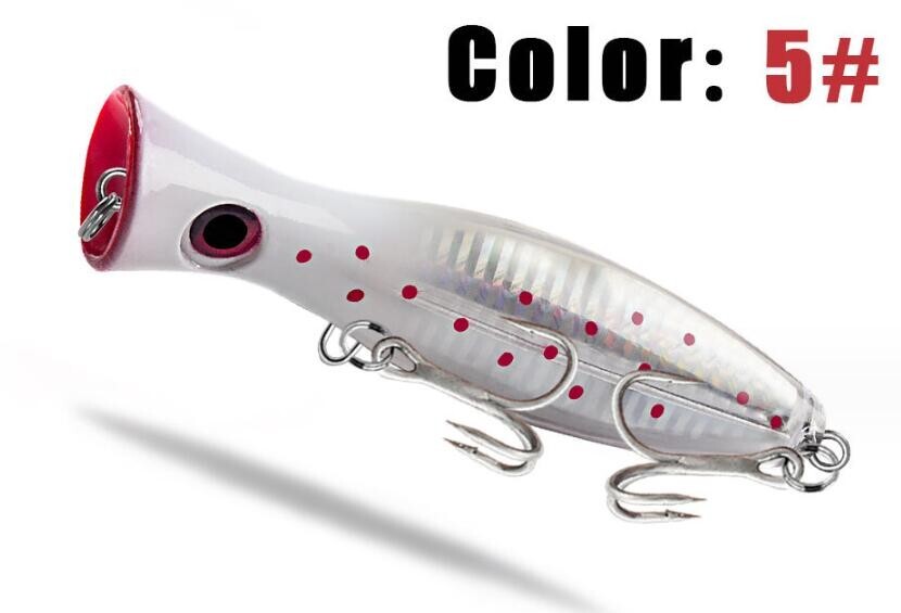 8PCS Popper Fishing Lures 42.5g Hard Bait Topwater Crankbait Wobblers Swimbait - Image 11