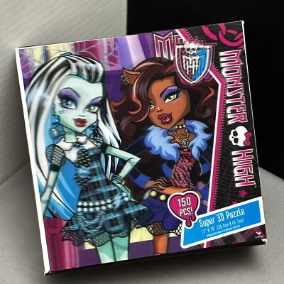 SUPER 3D MONSTER HIGH  150 Piece puzzle Sealed New