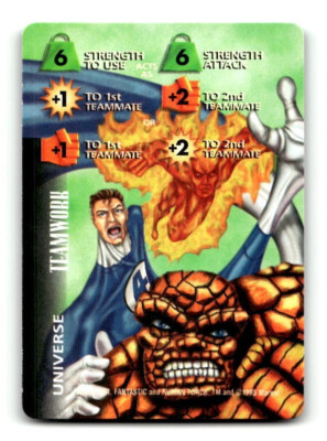 1995 Marvel Over Power Mutants Unite Fantasy Card FANTASTIC FOUR