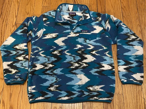 Fleece Jacket Geometric Aztec Print 