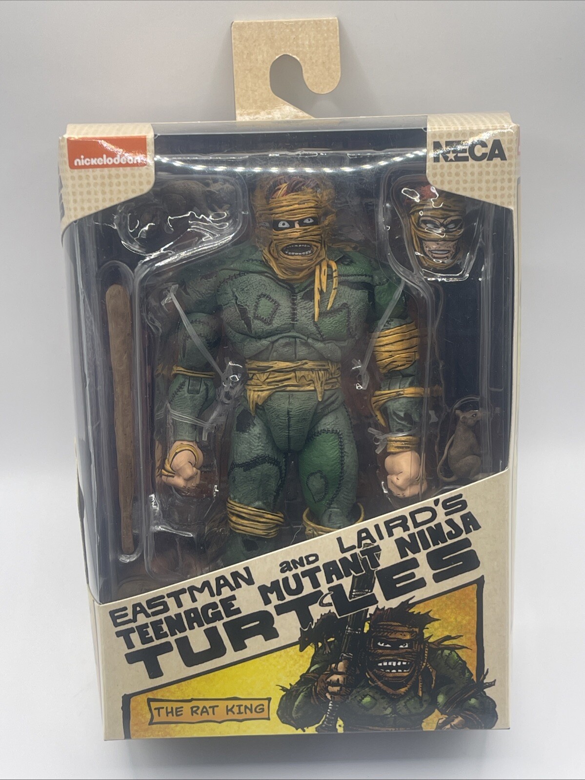 2024 NECA Mirage TMNT Rat King Action Figure Brand New Sealed Fast Shipping