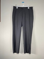 Chaps SLIM FIT Dress Pants Men's 36 x 34 Mid Rise Gray Business Office