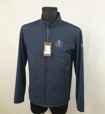 OSCAR JACOBSON MENS NAVY BLUE WPS STRETCH GOLF JACKET  KEITH HYBRID size M