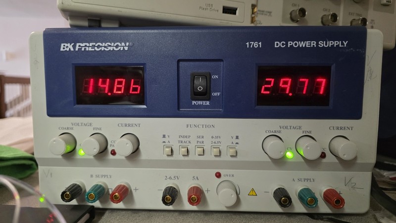 BK Precision 1761 DC Power Supply, (2) 35 V/3 A; 6.5 V/5 A, 175 W, Triple Output