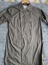 Vintage London Fog Trench Coat With Belt Rain Coat Olive Green Size 44 - XL