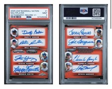2025 Leaf Baseball Nation Multiplayer Steve Garvey #1 Octography Auto 1/1 PSA 9