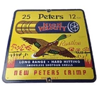 Vintage Peters High Velocity Sign - Firearm Rifles Shotgun Gas Porcelain Sign