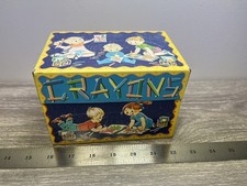 Vintage J Chein Co Crayon Tin Box 1970s