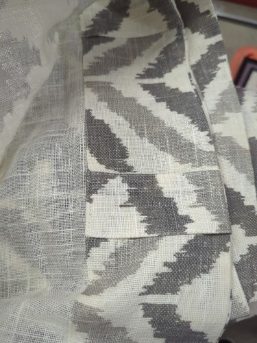 West Elm Tab Top Linen Drape 48”x84” Beige Grey - Picture 6 of 14