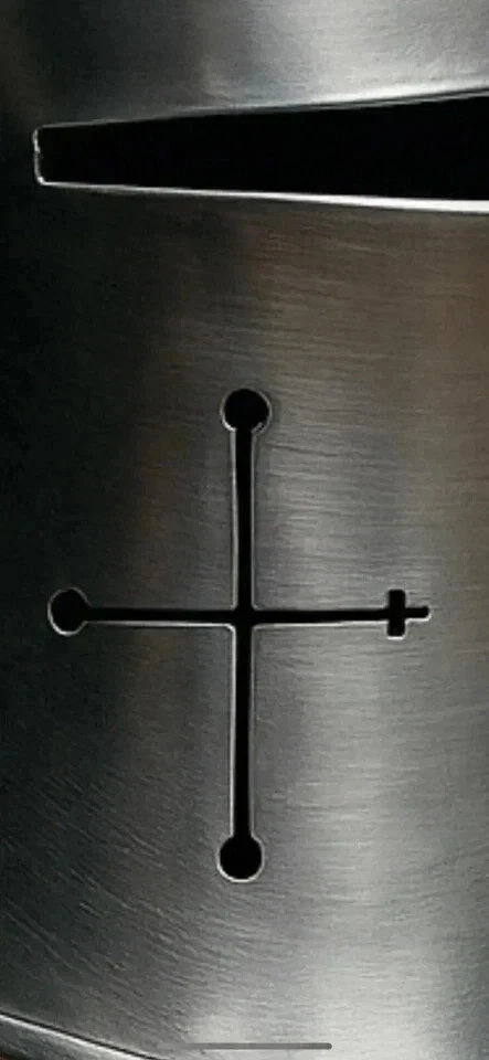 中世纪巴布塔头盔 18GA 钢制遮阳板 | 可穿戴骑士盔甲 LARP Cosplay — 第 4/4 张图片