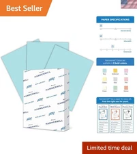 High-Quality 24 lb Blue Copy Paper - 500 Sheets, 8.5 x 11 - Jam-Free Guarantee
