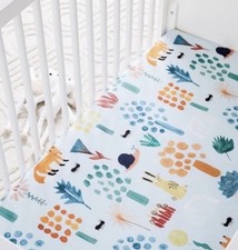 Organic Woodland Cot Toddler/crib Fitted Sheet