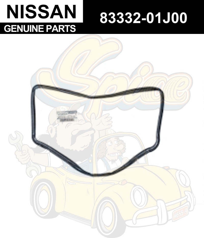 Nissan SAFARI HARDTOP Y60 91-95 Side Window Weather Strip RH 83332