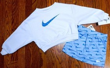 NIKE SPORT AUTHENTIC TODDLERS GIRLS BRAND NEW ORIGINAL 2Pc SET SUIT Size 4, NWT