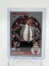 1990-91 NBA Hoops Phil Jackson #308 Chicago Bulls