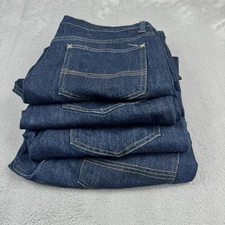 Lot of 4 RedHead Mens Relaxed Fit Size 33x38 Dark Blue Jeans Rugged Work