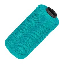 3-Wire Braided Nylon Rope 1.5mm x 200m, Green for Construction Work