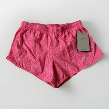 Nike Girls Dri-FIT Tempo Shorts Size Med All Over Coral Print FB1078-894 NWT