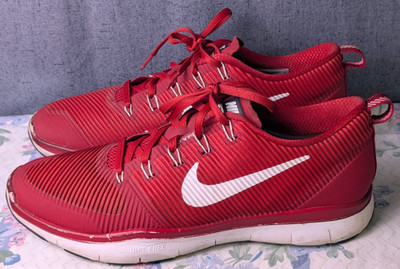 Nike Free Train Versatility Red Shoes Men's 10 Training Gym Sneakers 833257-610
