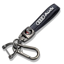 Genuine Leather Key Chain For Audi S3 A3 Rs3 A4 A5 A6 A7 Rs7 A8 Q3 Keyring-d19