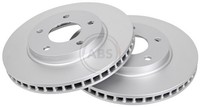 2X Bremsscheibe Beschichtet A.B.S. 17987 FüR Lancer Dodge Mitsubishi 8 Sportback