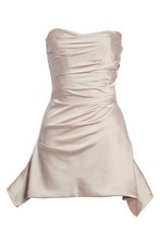 XS House Of CB Strapless Satin Dress Great Condition