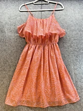 Lilly Pulitzer Dress Womens Small Animal Print Ruffle Summer Sundress Casual