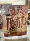 Mike Trout Autographed Baseball Picture
