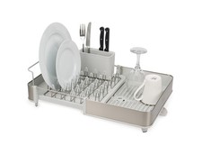 Joseph Joseph Extend Steel Expandable Dish Drying Rack with Removable Cutlery...
