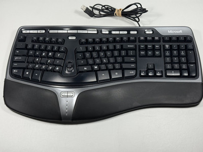 Microsoft Natural Ergonomic Keyboard 4000 v1.0 KU-0462 USB Wired Tested!