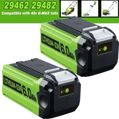 2pcs 29462 6,0-Ah-Batterie G-MAX 40V Lithium-Batterie 29472 29252 für Greenworks