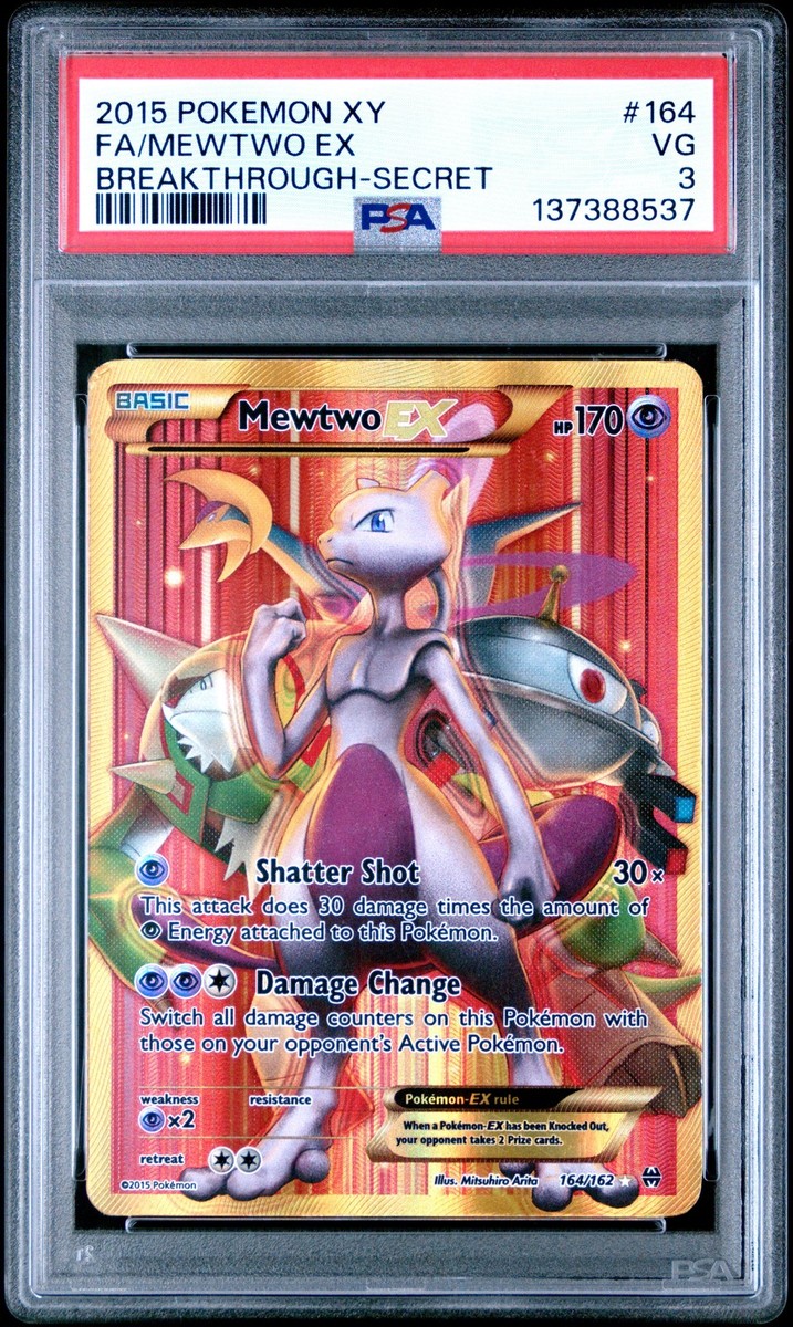 Mewtwo EX (164 Secret Full Art) 164/162 Breakthrough Holo for sale
