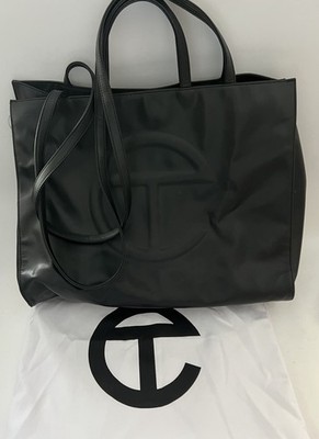 Large Black Telfar Shopping Bag