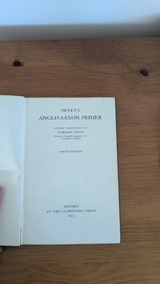 Sweet's Anglo-Saxon Primer 1953 NinthEdition Norman Davis Clarendon Press Oxford