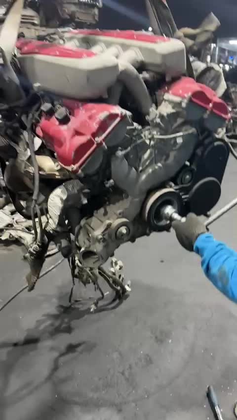 Ferrari F140C 6.0L V12 Engine + Gearbox & Driveshaft – OEM