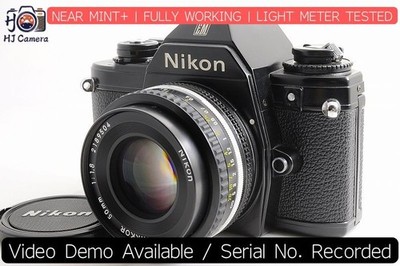 [Fast neuwertig+] Nikon EM analoge Spiegelreflexkamera schwarz mit Ai-S AIS 5...