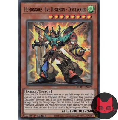 Yugioh Humongous Hive Hegemon - Zexstagger PHHY-DE099 Super Rare 1. Auflage NM