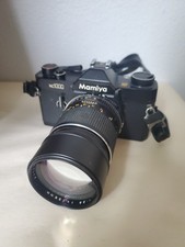 Mamiya NC1000 35mm Camera W/ 135 mm 1:2.8 Lens Untested