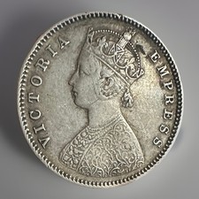 British India 1/2 Rupee 1884 B( Dot) Scarce