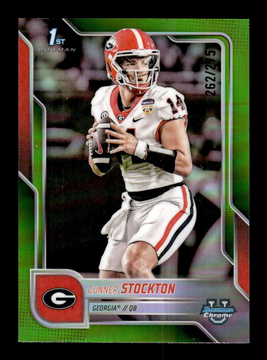 2025 Bowman Chrome University #131 Gunner Stockton Lime Green Refractor #/275