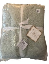 Pottery Barn Teen Size M/L Cozy Sherpa Bathrobe Green Hooded Long Robe NWT T A