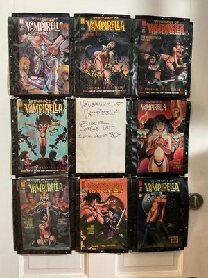 Vengeance Of VAMPIRELLA 8 Comics Lot. Harris Comics