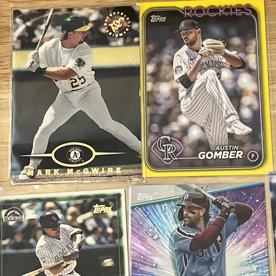 Lote de 250 tarjetas de béisbol diferentes ¡incluyendo 6 paquetes sin abrir de 1990 Donruss!! Foto 4 de 4