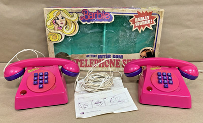 Rare Vintage 1976 Barbie Inter-com Intercom Telephone Set In Original Box