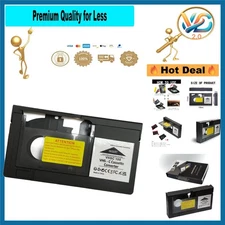 VHS-C Tape Cassette Adapter for VCR, VHS to Digital, Black, Motorized 9.6 oz